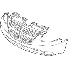 Бампер пер серый CHRYSLER VOYAGER, 03.01 - UC752W1AA DODGE