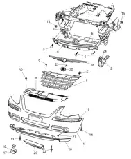 Защита под бампер CHRYSLER CARAVAN, 03.01- 4857250AB DODGE