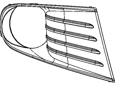 Решетка бампера DODGE 5178284AA