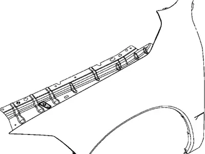 Крыло DODGE 68054339AA