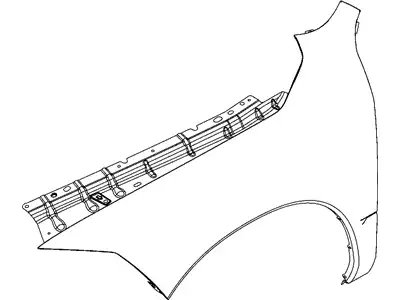 Крыло DODGE 68054338AB
