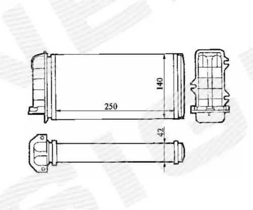 Радиатор печки SIGNEDA RP71441