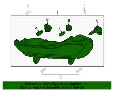 Фара противотуманная FORD CJ5Z13201C