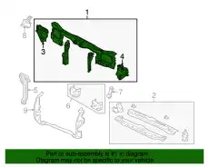 Усилитель бампера FORD 5L8Z-16138-BA