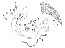 Капот USA typ FORD FOCUS, 02.08 - 8S4Z-16612-A