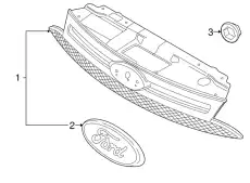 Решетка радиатора FORD 9S4Z-8200-CA