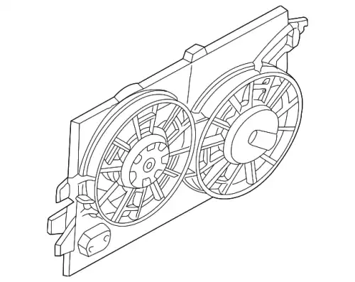 Диффузор рад и конд 2,0L DOHC USA FORD FOCUS, 05 - 6S4Z-8C607-AA