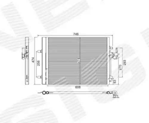 Радиатор кондиционера (конденсатор) SIGNEDA RC940044
