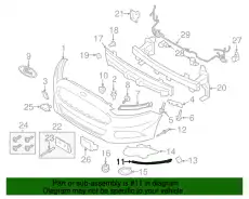 Спойлер бампера FORD MONDEO, 13 - DS7Z-17626-BB