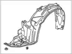 Подкрылок HONDA 74101SDNA00