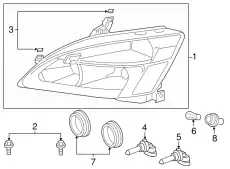 Фара HONDA 33151SDAA01