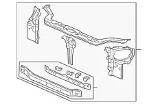 Панель передняя USA.SDN HONDA CIVIC (99-) 60400S01A02ZZ