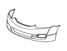 04711SVAA80ZZ W-FACE, FR- (DOT) HONDA