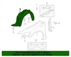 Подкрылок HONDA 74101SVAA00
