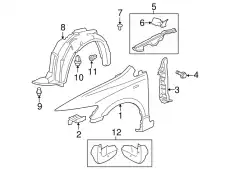 Подкрылок HONDA 74101SVAA00