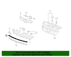 МОЛДИНГ РЕШЕТКИ РАДИАТОРА ЦЕНТРАЛЬНЫЙ 71126SWA003 HONDA
