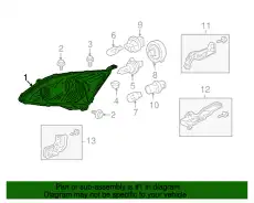 Фара HONDA 33101SWAA01