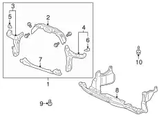 Панель пер HONDA CR-V, 10 - 60400SWAA01ZZ