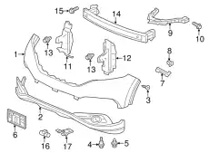 Бампер нижний, LX MODEL HONDA CR-V, 12 - 04712T0AA60