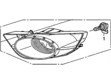 Фара противотуманная HONDA 33951TK6305