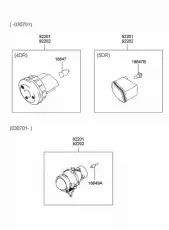 Фара противотуманная HYUNDAI / KIA 922022D200