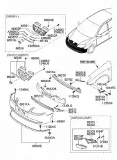 Усилитель бампера HYUNDAI / KIA 865302H000