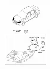 Фара HYUNDAI / KIA 921012H050
