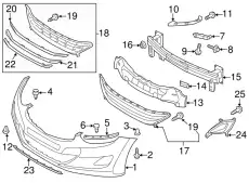 КРОНШТЕЙН БАМПЕРА ПРАВЫЙ 865543Y000 HYUNDAI