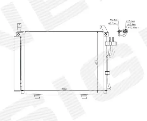 Радиатор кондиционера (конденсатор) SIGNEDA RC940205