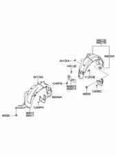 Подкрылок HYUNDAI / KIA 868112L000