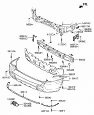 Фара противотуманная HYUNDAI / KIA 9240526050