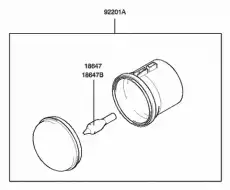 Фара противотуманная HYUNDAI / KIA 9220126000