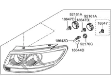 Фара HYUNDAI / KIA 921010W050