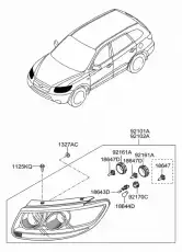 Фара HYUNDAI / KIA 921010W050
