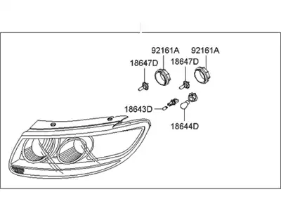 Фара HYUNDAI / KIA 921020W050