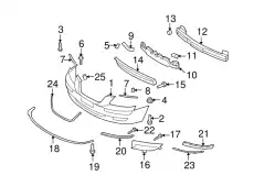Решетка бампера HYUNDAI / KIA 865613K500