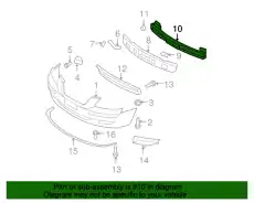 Усилитель бампера HYUNDAI / KIA 865300A050