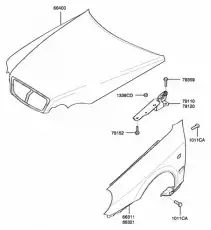 Крыло HYUNDAI / KIA 663213D300
