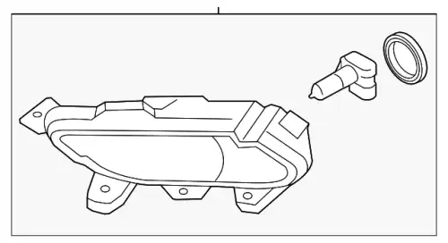 Фара противотуманная HYUNDAI / KIA 922023Q000