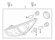 Фара HYUNDAI / KIA 921012S050