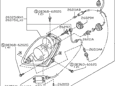 Фара INFINITI 26060AC025