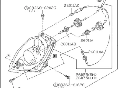 Фара INFINITI 26010AC025