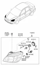 Фара KIA 921011G010
