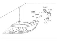 Фара KIA 921021U000