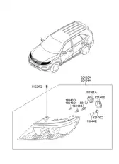 Фара KIA 921021U000
