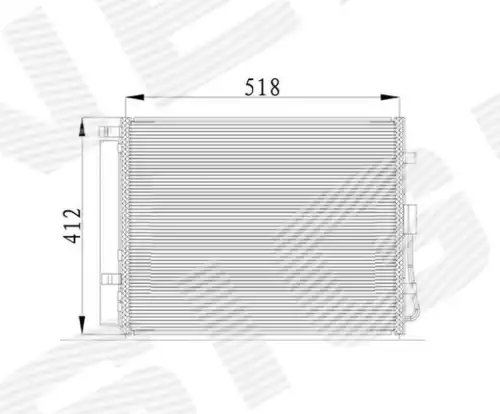 Радиатор кондиционера (конденсатор) SIGNEDA RC940217