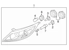 Фара KIA 921023W050