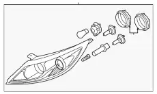 Фара KIA 921013W150