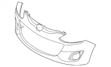 Бампер пер MAZDA 2, 11- DR6150031