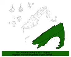 Крыло MAZDA BL8D52111B